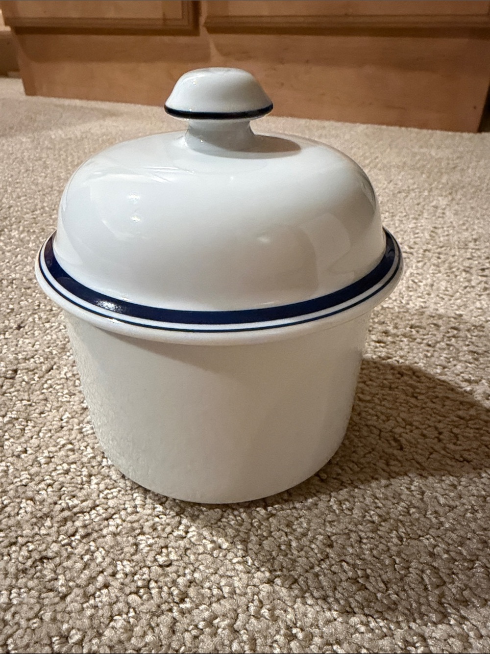 Vintage Dansk Bistro Christianshavn Blue Sugar Bowl 4.5 in SKU#07337CL